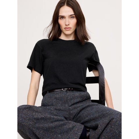 Banana RepublicBanana Republic Cotton Crew-Neck T-Shirt
