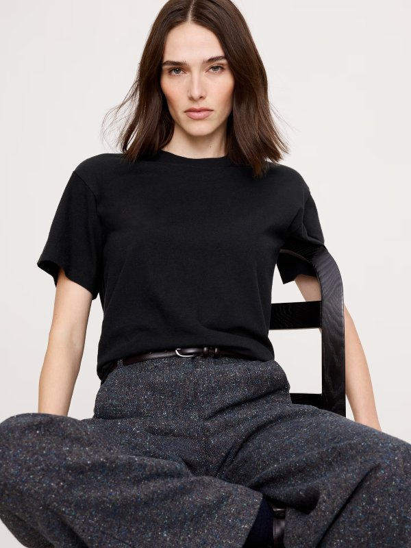 Banana Republic Cotton Crew-Neck T-Shirt