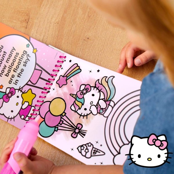 Hello Kitty 水画填色本，无墨不脏衣服，随身带随时画