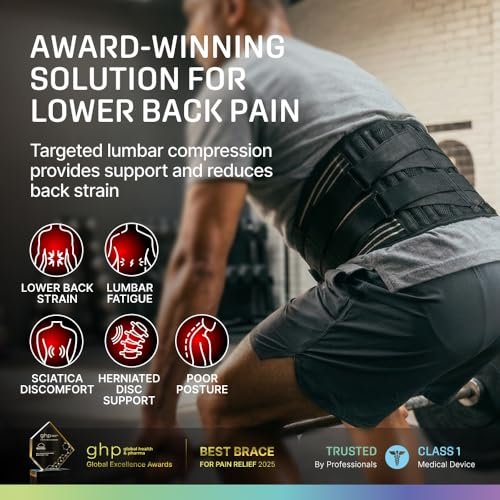 Modvel Back Brace Lumbar Support Belt Size S Breathable