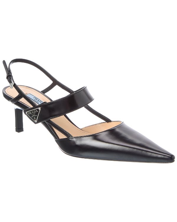 55 Leather Slingback Pump