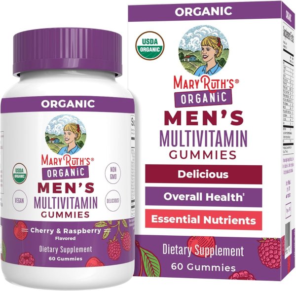 MARYRUTH'S Men's Vitamin Gummy 60 Count