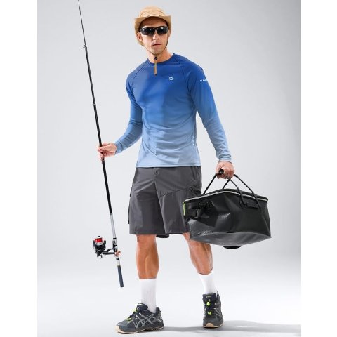 Men s Sun Protection Long Sleeve Shirt UPF 50+