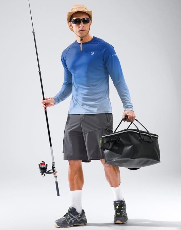 Men's Sun Protection Long Sleeve Shirt UPF 50+
