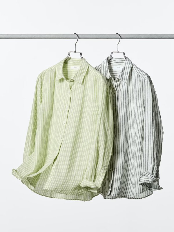 Women's Linen Shirt Striped