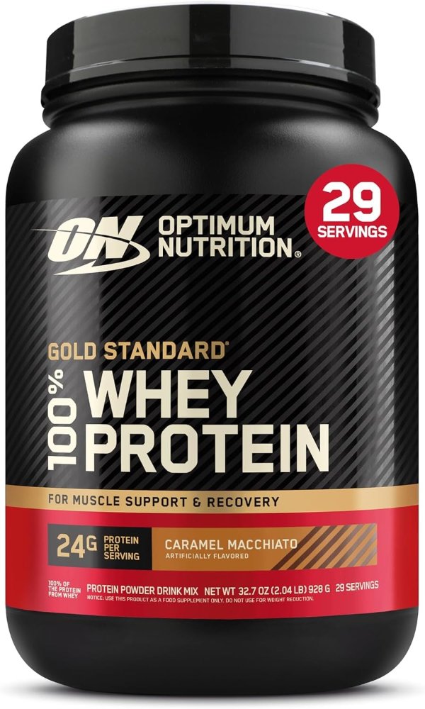 Optimum Nutrition Gold Standard Whey Protein Powder Caramel Macchiato 2lb