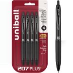 uniball 207 Plus 中性笔 0.7mm 4支 黑色