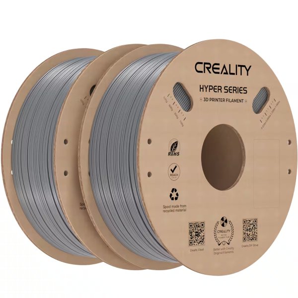 Creality CR666U13 Hyper PLA Filament 1.75mm Gray 2.2 lbs (2 Pack)