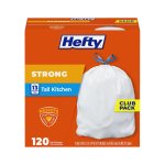 Hefty 强韧白色抽绳垃圾袋 13加仑 120只