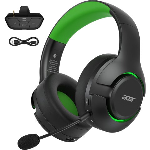 Xbox无线游戏耳机 蓝牙5.4 降噪麦克风 40小时续航 黑绿