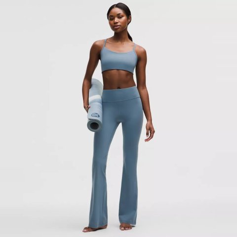lululemon Groove Nulu High-Waisted Yoga Pants Steel Blue