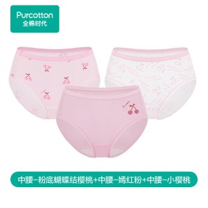 PurCotton 5A抗菌 女士内裤 3条装