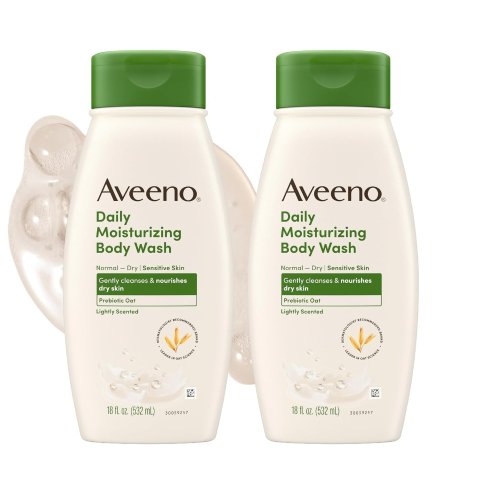Aveeno 滋润沐浴露 燕麦配方 18盎司*2瓶