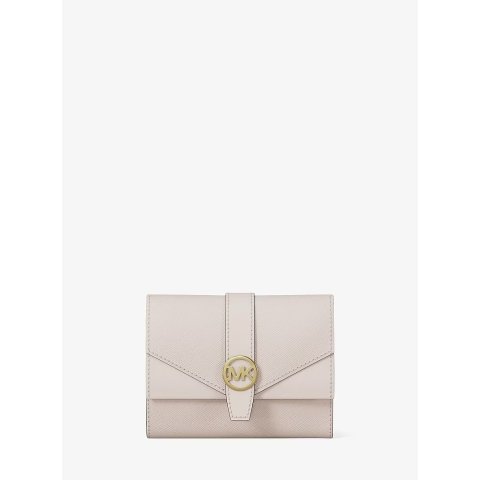 Greenwich 中号三折Saffiano皮革钱包