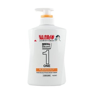 Biore 男士三合一沐浴露洗发水洗面奶 480ml