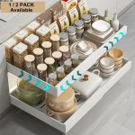 PHANCIR 可抽拉橱柜收纳架 2件 12.6"-20.5"