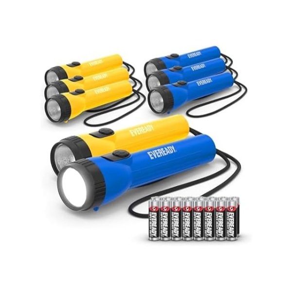 Eveready LED手电筒 8只装 含电池