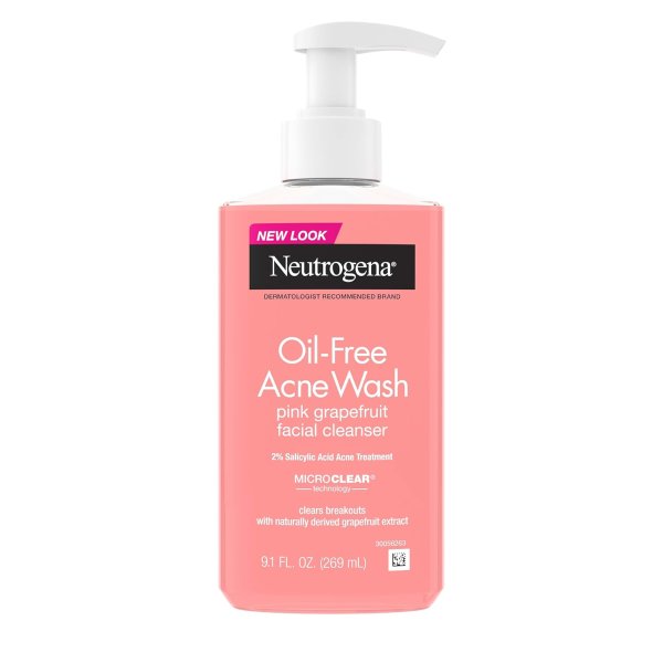 Neutrogena 粉柚控油祛痘洁面乳 9.1 fl oz