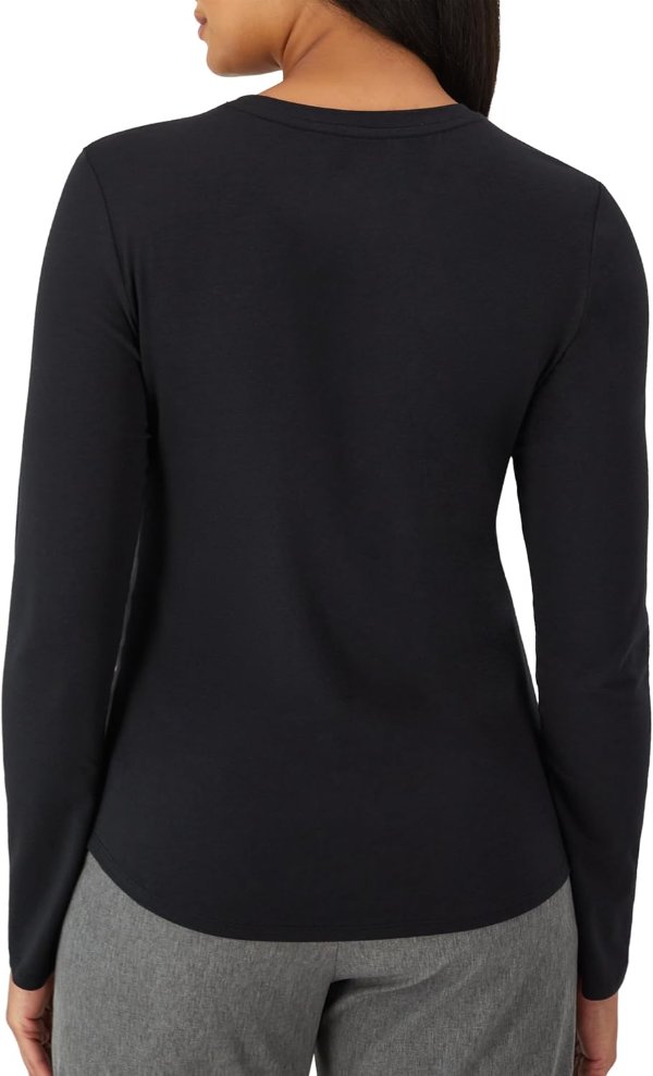 Hanes Women's Supersoft Bamboo Viscose Long Sleeve Underscrub Shirt