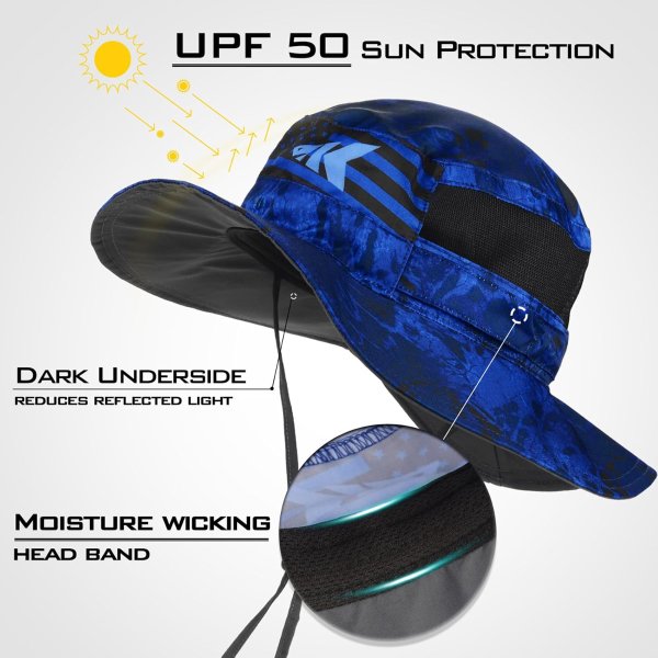 Sol Armis UPF 50 Boonie Hat Sun Protection Fishing Hiking