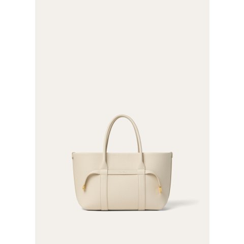 Small Ghiera Shopper Fine-Grained Leather Tote