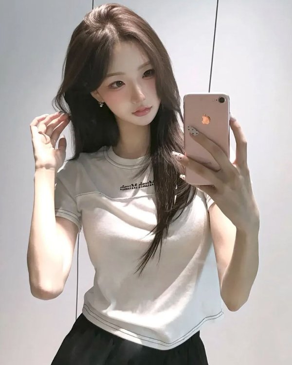 MUAHMUAH 短袖短衬衫 打褶设计