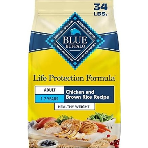Blue Buffalo Life Protection 成犬低脂鸡肉糙米全价犬粮 34磅