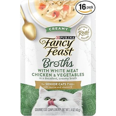 Purina Fancy Feast 老年猫汤包 鸡肉蔬菜 16包