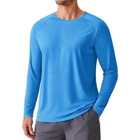 PINSPARK Men s UV Protection Camo Long Sleeve Quick Dry Athletic Shirt