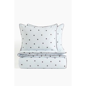 H&M  Home 全棉波点床品四件套