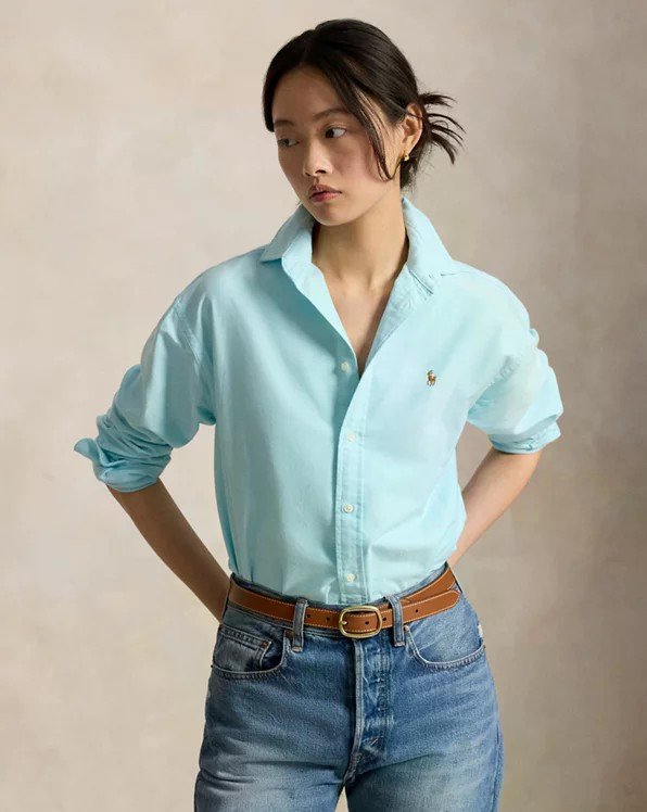 Relaxed Fit Cotton Oxford Shirt