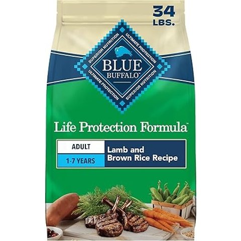 Blue Buffalo 羔羊糙米成犬粮 34磅
