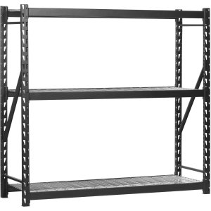 Muscle Rack 3层钢制储物架 77×24×72英寸