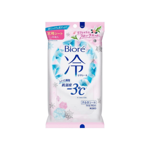 Biore 降温冷感湿巾 20枚 花香型