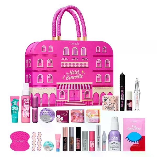 $168New Release： Benefit Cosmetics 24-Pc.Beauty Calendar Holiday Gift Set