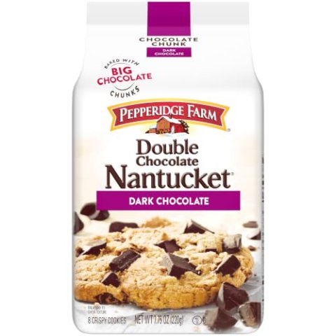Pepperidge Farm Nantucket 双重黑巧克力曲奇 7.75盎司