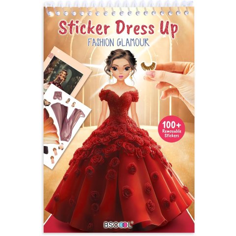 BSCOOL Fashion Design Sticker Dress Up Activity Book for Girls