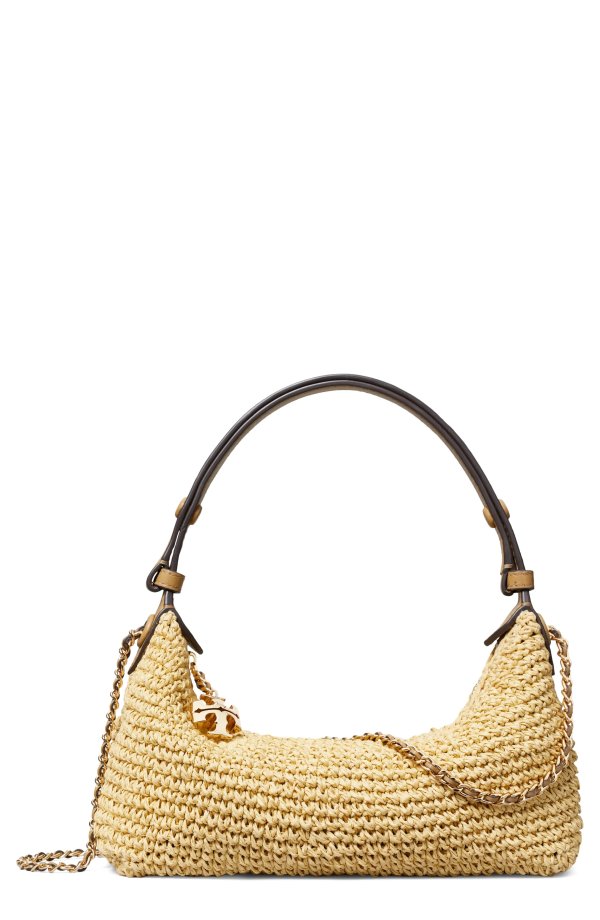 Fleming Pochette Straw Shoulder Bag