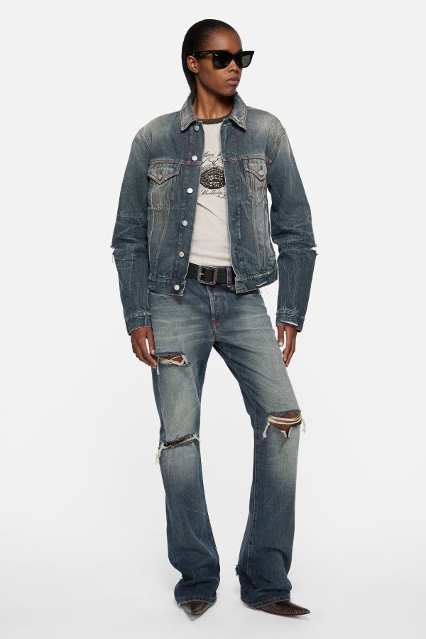 2009F Re-edition Worn Jeans Women