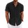 COOFANDY Men's Linen Short Sleeve Casual Button Down Shirt