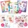 BSCOOL Sticker Dress Up Book for Girls Kitten Activity 300+ Reusable Stickers Ages 5-8