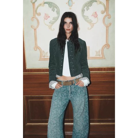 Ruffle Band Jacket
