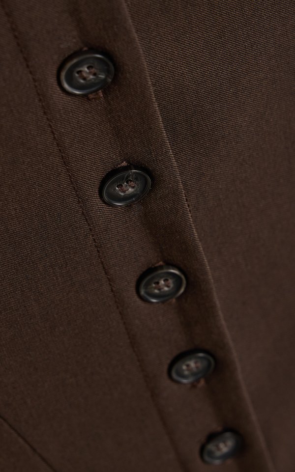 Adrian Twill Jacket Structured Corset Silhouette