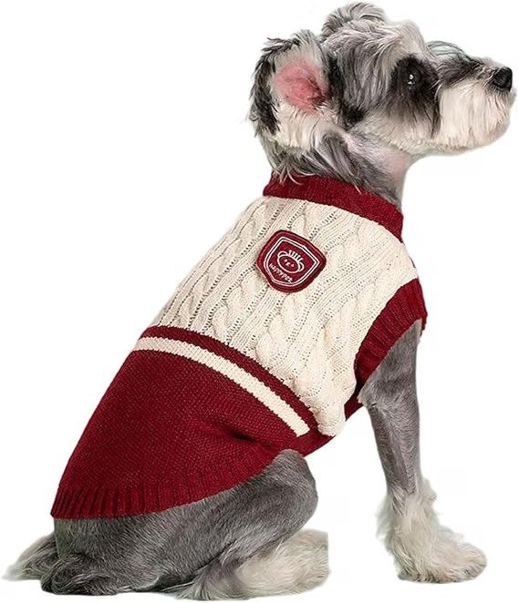 Polyester Knitted Sweater for Puppies & Cats 2-Legged Small