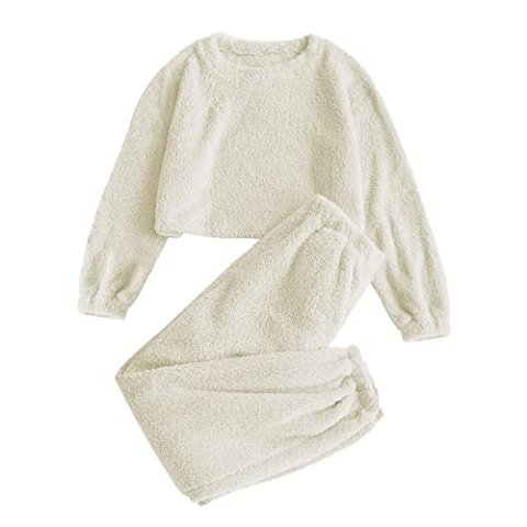 ZAFUL 女士绒毛长袖家居服套装