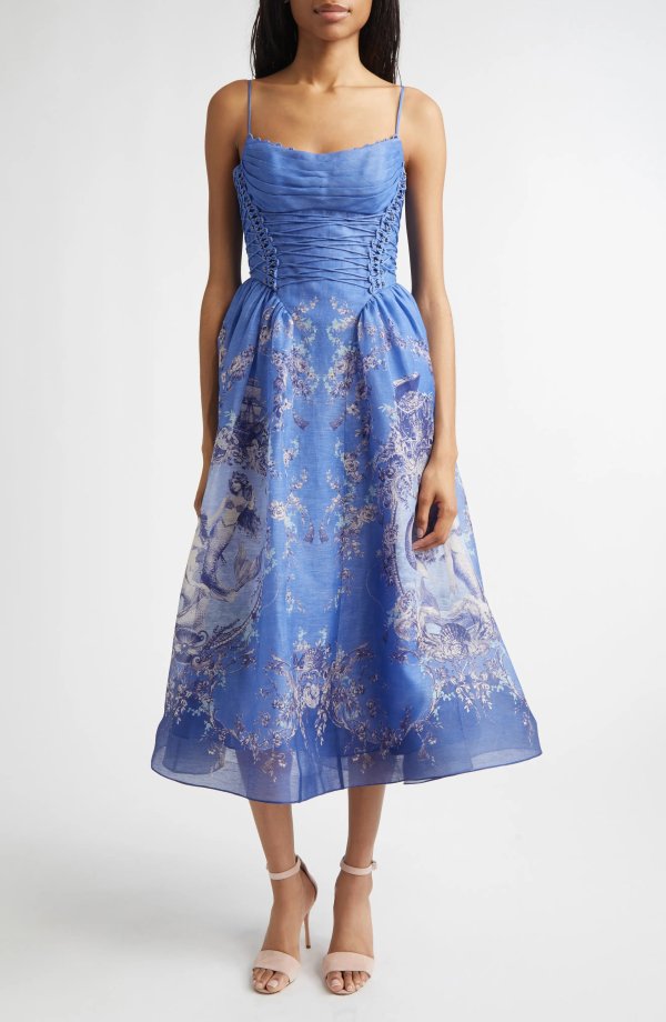 Rebellion Mermaid Silk & Linen Picnic Dress