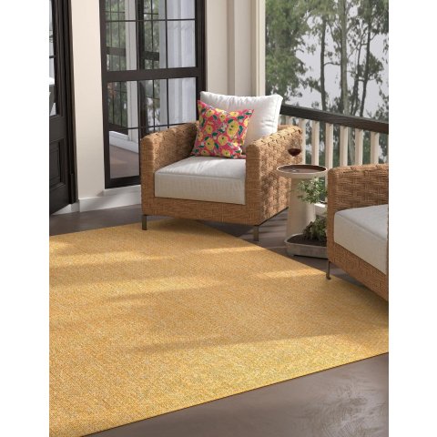  Indoor Outdoor Flatweave Area Rug 7  10" Square