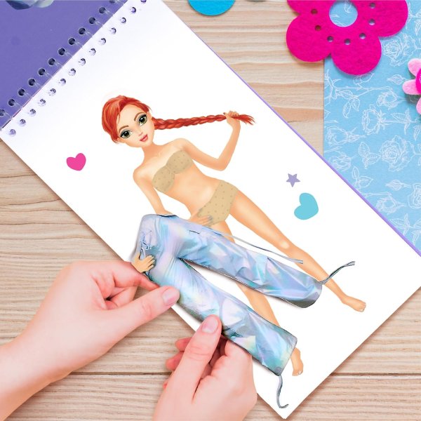BSCOOL Dance Dress Up Sticker Activity Book for Girls