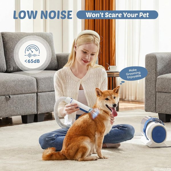 DUMOS DumosLifestyle Pet Grooming Vacuum Kit 2.5L for Dogs and Cats