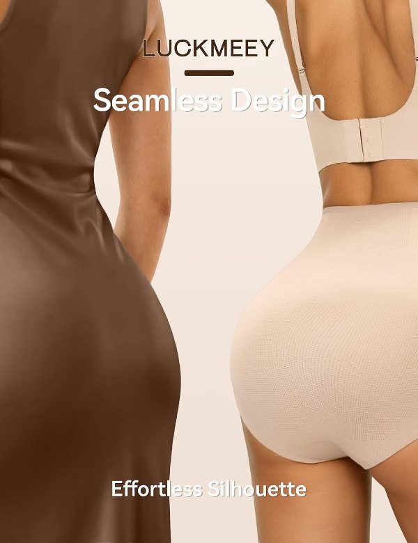 LUCKMEEY Tummy Control Seamless Shaping Briefs